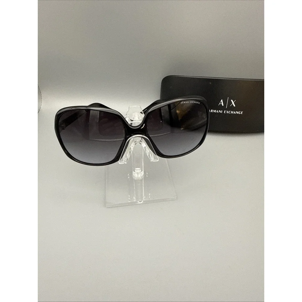 Armani Exchange AX208/S Large AUTHENTIC BLACK Sunglasses 60-17 130 w/Armani case